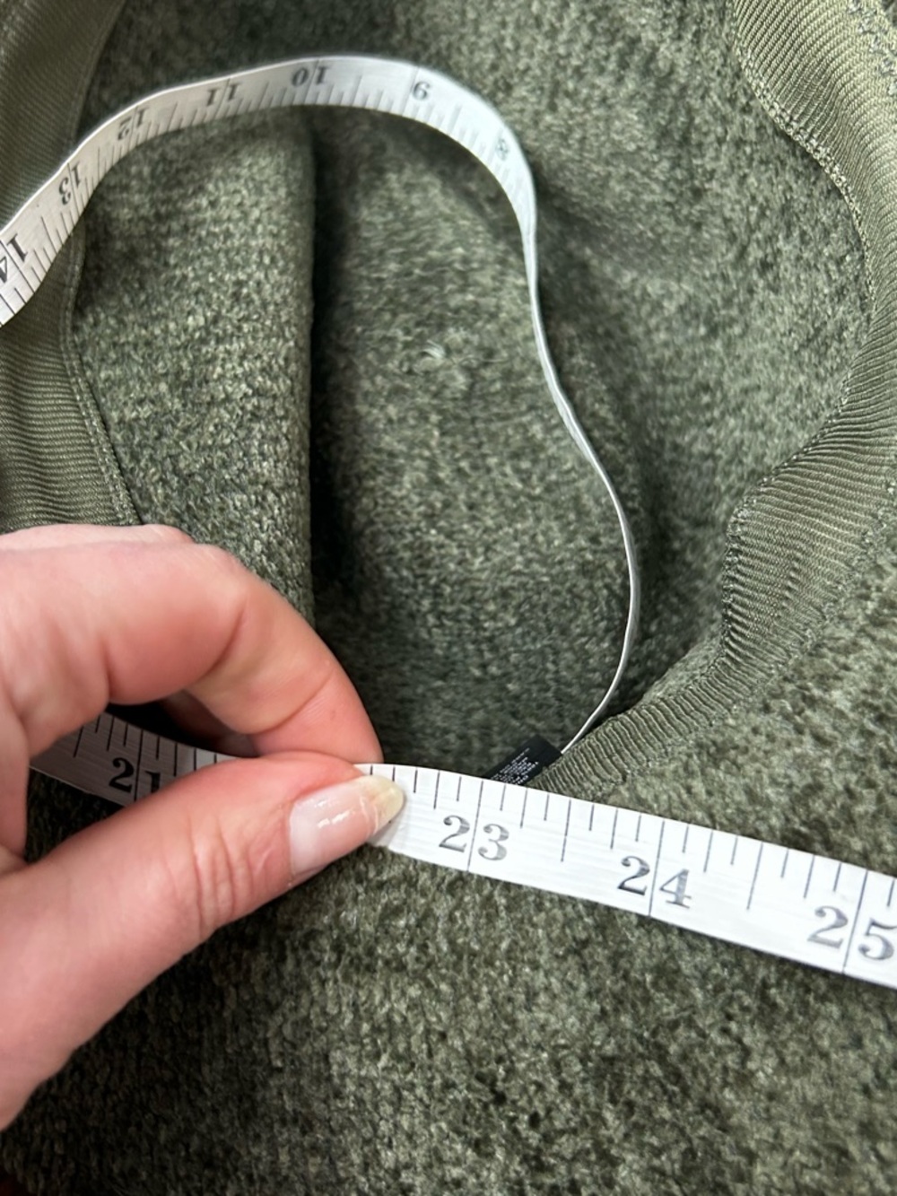 Olive Green Wide Brim Hat Chenille Textured Fedora One Size Boho Western - Picture 10 of 13